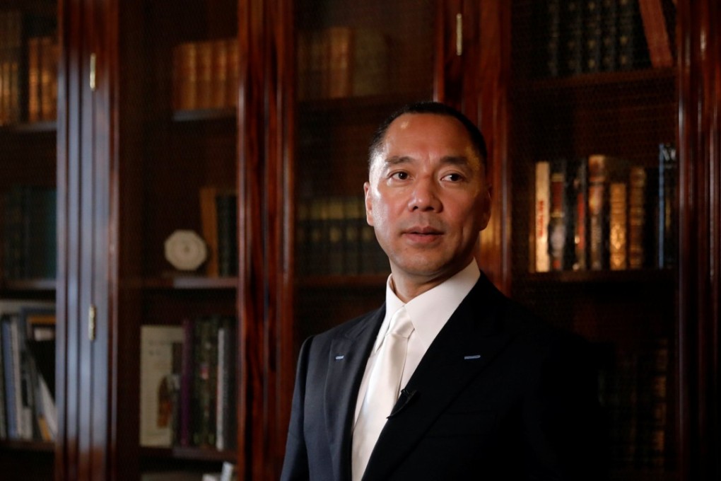 Guo Wengui pictured in New York in April this year. Photo: Reuters