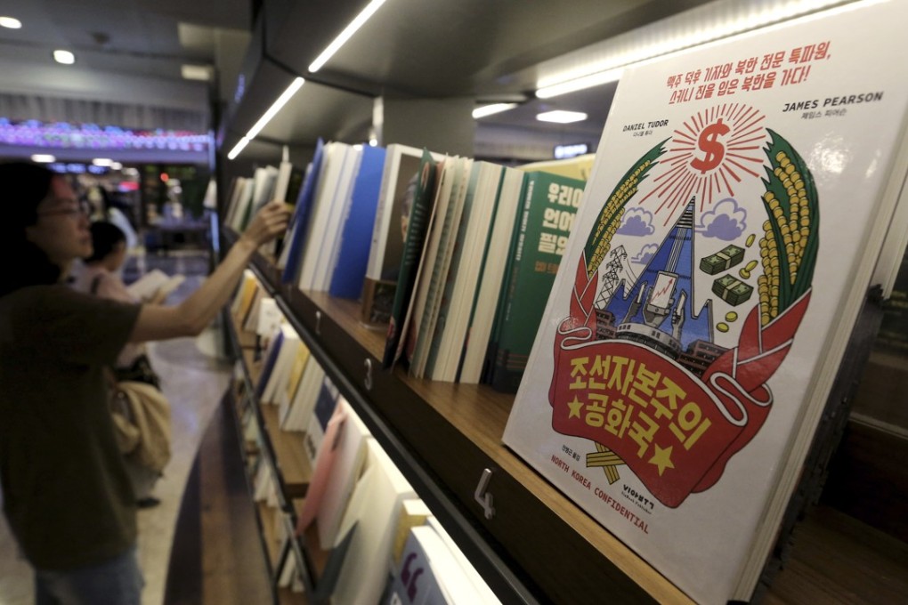 A copy of the Korean version of North Korea Confidential at a book shop in Seoul. Photo: AP