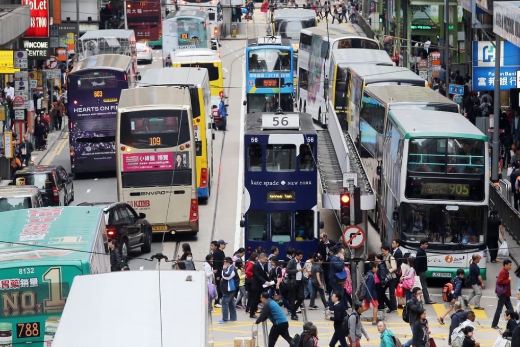 Des Voeux Road Central, one of the busiest areas in Hong Kong. Photo: Dickson Lee