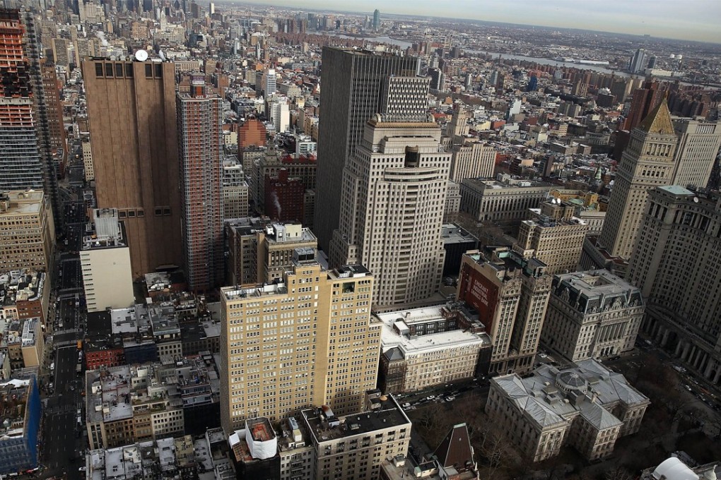 Prices in the high-end residential market in New York are expected to be hit by the loss of Chinese buyers. Photo: AFP