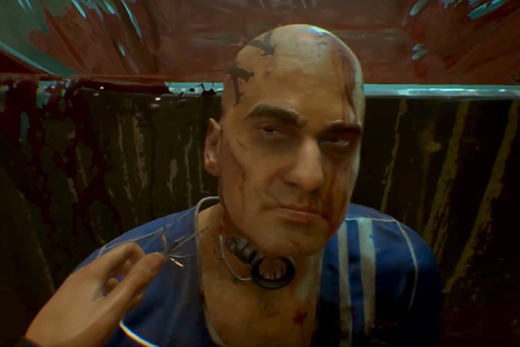 A screen grab from cyberpunk video game Observer, where players play a detective voiced by Blade Runner’s Rutger Hauer as they traverse a rain-soaked game world inspired by the legendary Kowloon Walled City.