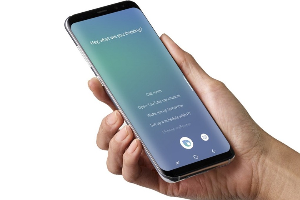 The Samsung Galaxy S8 Black with Bixby Voice. Photo: courtesy of Samsung