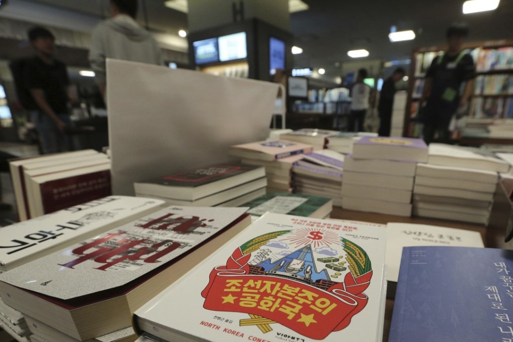 Copies of the Korean version of ‘Capitalist People's Republic of Korea’ at Kyobo Book Store in Seoul. Photo: AP Photo