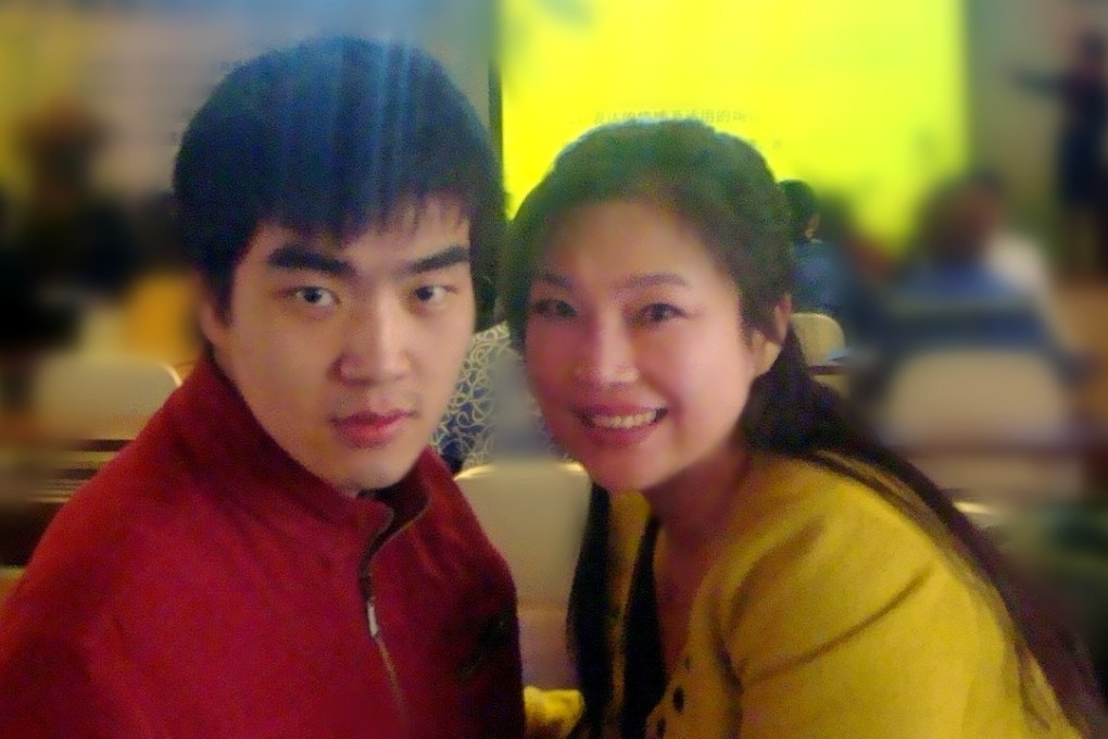 Ding Ding, left, credits his mother with pushing him to achieve his goals despite his cerebral palsy. Photo: Handout