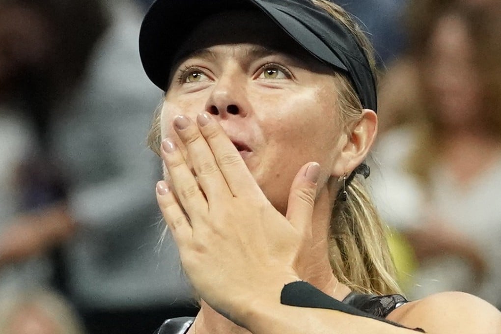 Maria Sharapova of Russia after beating Sofia Kenin of the USA in Ashe Stadium at the USTA Billie Jean King National Tennis Center. Photo: Robert Deutsch-USA TODAY Sports