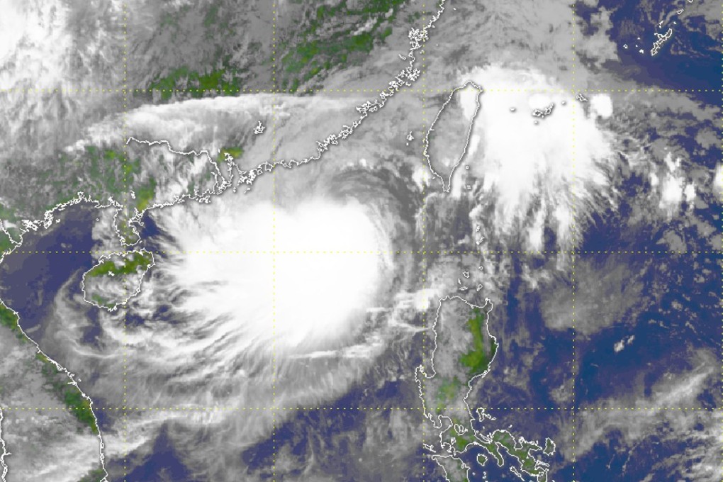 Tropical storm Mawar is pictured on Saturday. Photo: Hong Kong Observatory