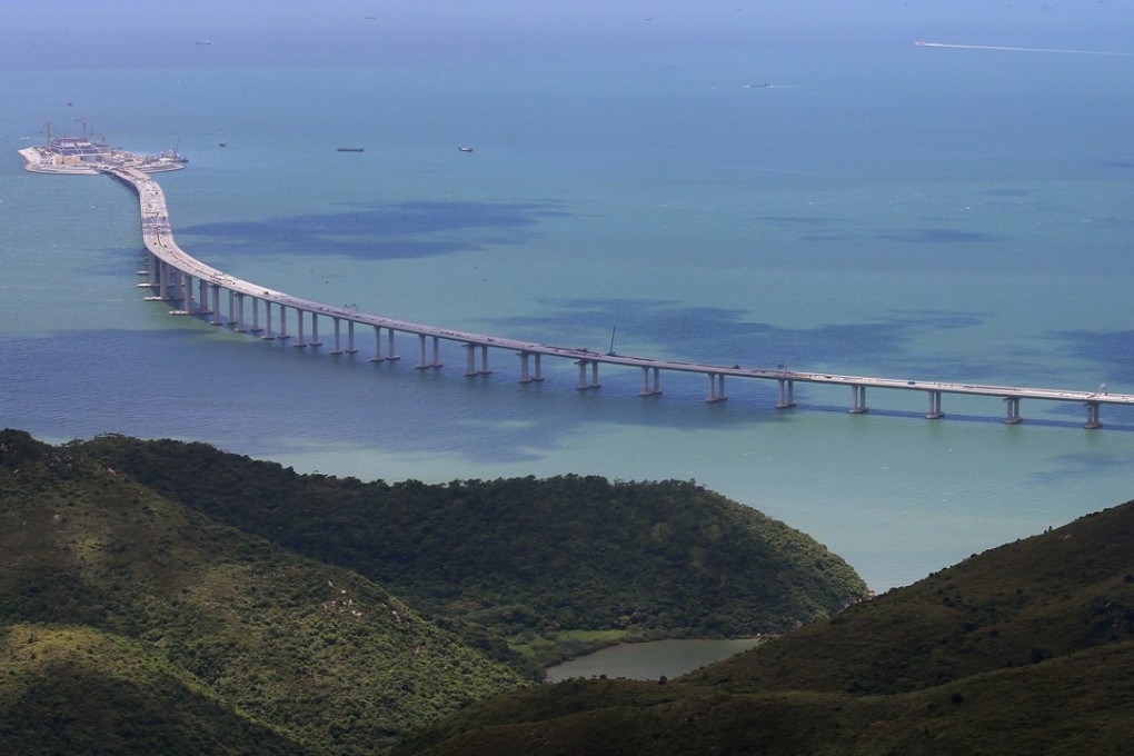 The Hong Kong-Zhuhai-Macau bridge is set to open by the end of 2017. Photo: K. Y. Cheng