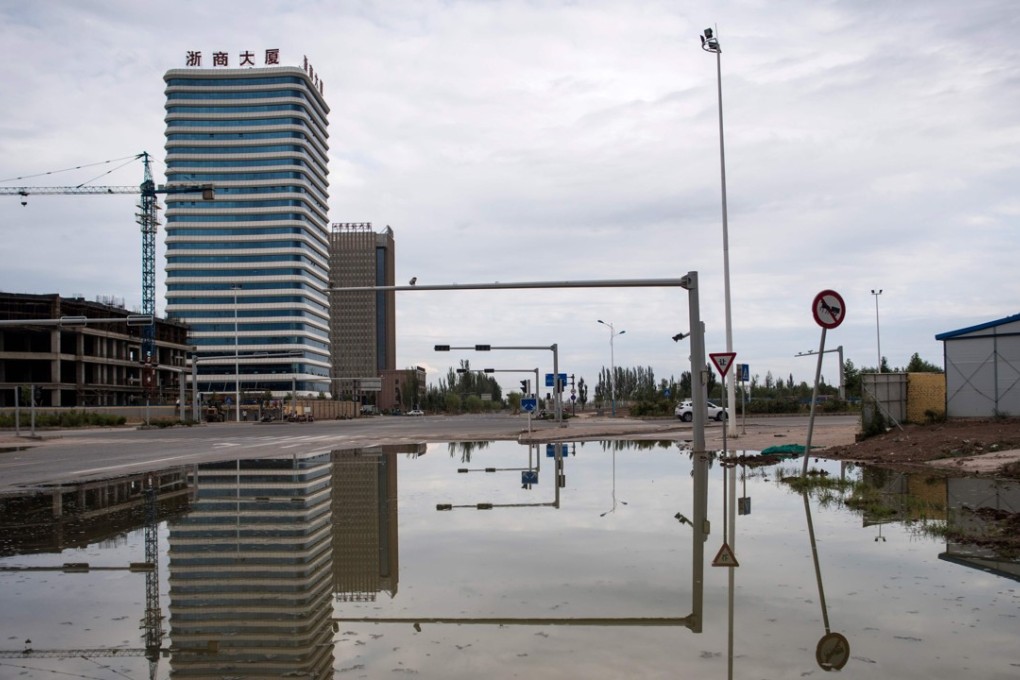 “Shenzhen City” on the outskirts of Kashgar in Xinjiang remains a ghost town, reflecting Beijing’s struggle to bring prosperity to the region. Photo: AFP
