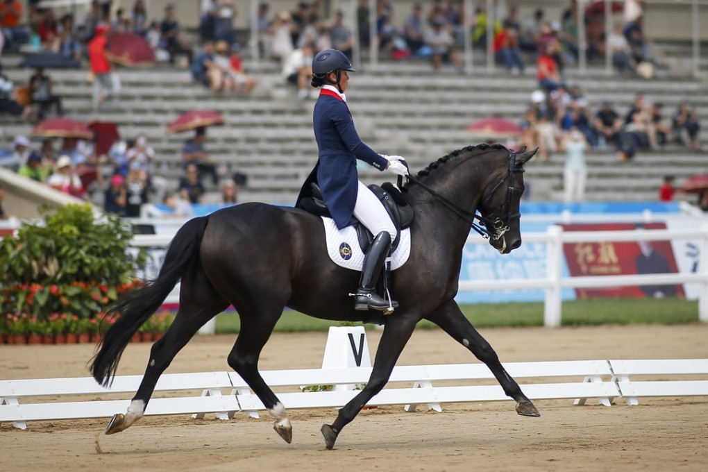 Hong Kong’s Jacqueline Siu Wing-ying in dressage competition. Photo: Hong Kong Jockey Club