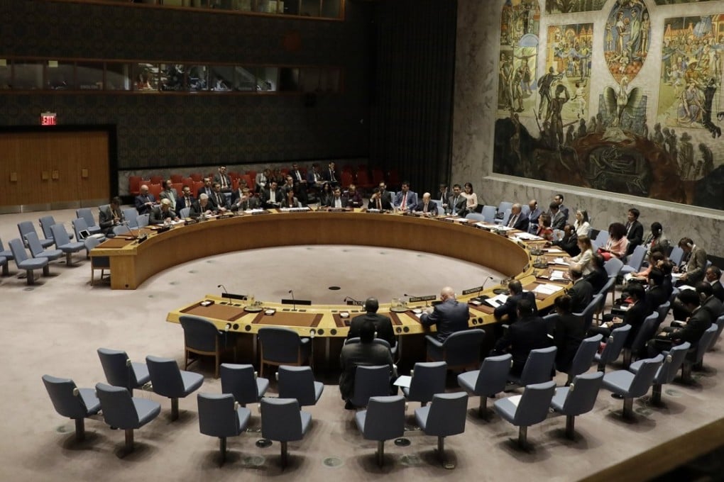 The United Nations Security Council holds a meeting about the North Korea situation on August 29. Photo: EPA