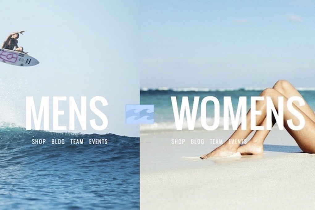 Billabong‘s ad was blasted on social media for its stereotypical portrayal of men and women.