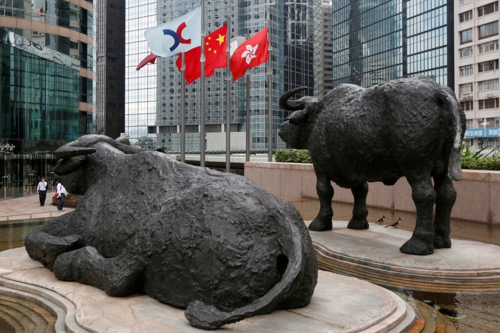 The Hang Seng Index added a point to close the day at 27,741.35. Photo: Reuters