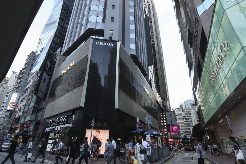 Causeway Bay’s Russell Street helps direct foot traffic towards the adjacent Times Square shopping and office complex, owned by Wharf. Photo: Nora Tam