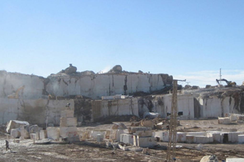 The site of the marble quarry in Fangshan. Photo: Handout
