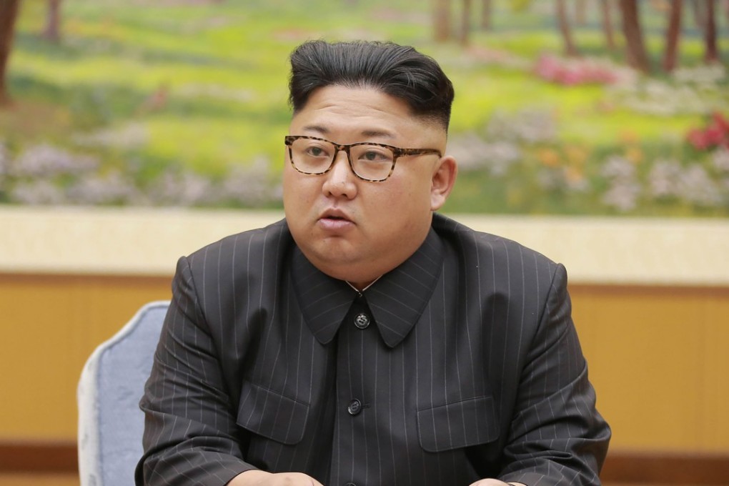North Korean leader Kim Jong-un attends a meeting to discuss Sunday’s nuclear test. Photo: AFP