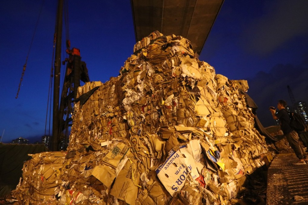 Hong Kong recyclers collect some 2,500 tonnes of waste paper each day and almost all of it is exported to mainland China for processing. Photo: Felix Wong