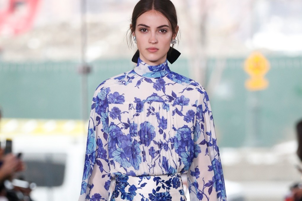 The floral Tory Burch outfit will brighten up those grey, rainy days and the Kate Spade bag is the cherry on top