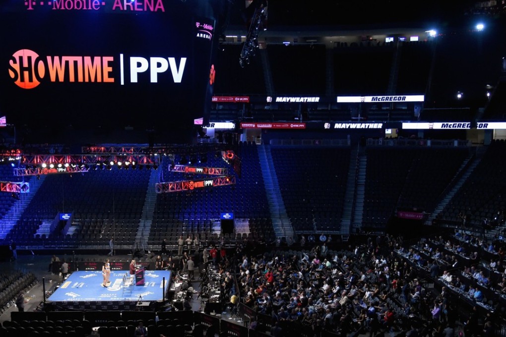 The Mayweather-McGregor fight failed to break the gate receipts record, but Showtime executives are confident it will break the PPV record, or at least be second. Photo: AFP