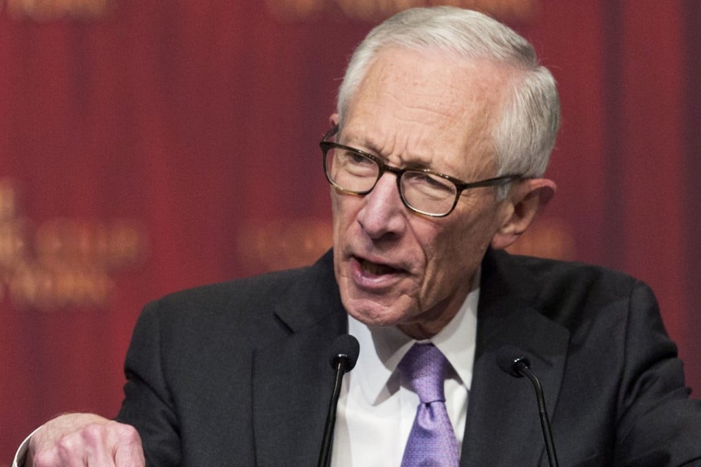 Federal Reserve vice-chair Stanley Fischer drives home a point. Fischer will resign in October 2017 for personal reasons, leaving a fourth vacancy on the seven-member Fed governing board. Photo: AP