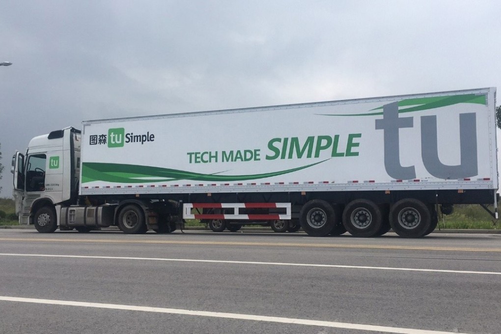 Filer of TuSimple driverless truck. Photo: Handout