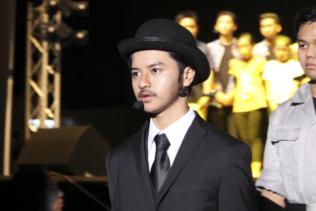 Zandru Justin Sabinano playing the role of historical Filipino figure José Rizal in a play staged to help young Filipinos in Hong Kong strengthen their Filipino identity. Photo: Michael Sombria Molo