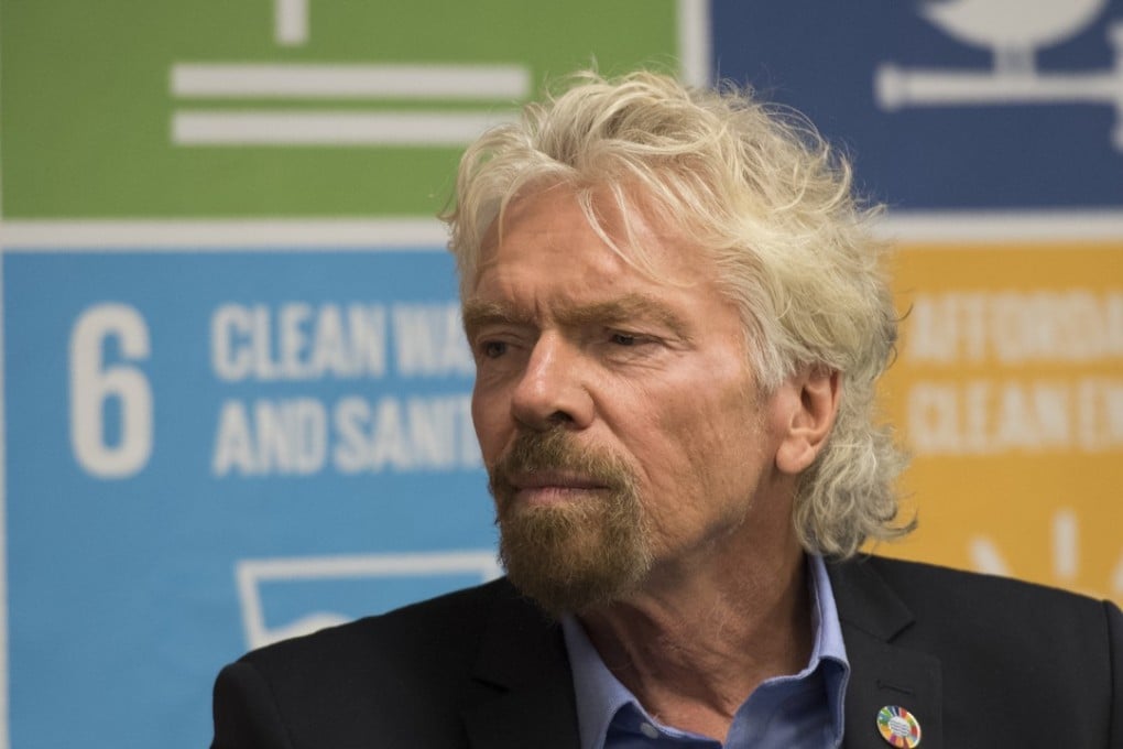 Sir Richard Branson speaks at the United Nations in New York. Photo: AFP PHOTO / Don Emmert