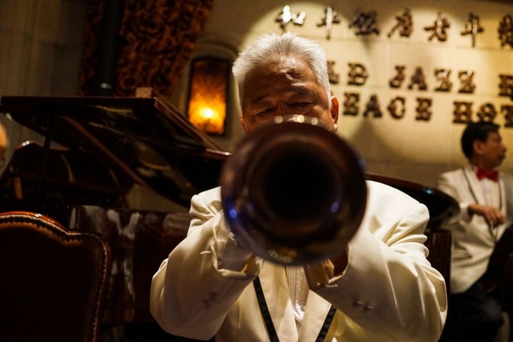 Members of the Old Jazz Band perform at Shanghai’s ornate Fairmont Peace Hotel in Shanghai. Photo: AFP