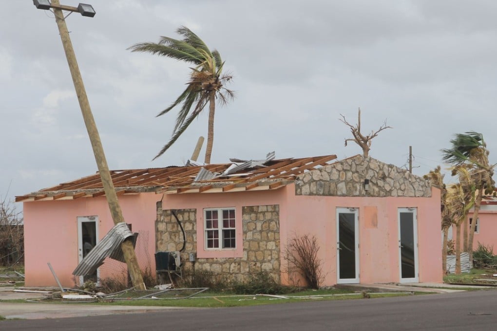 This image provided by the Antigua & Barbuda Broadcasting Services on September 7, 2017 shows a destroyed house on the Island of Barbuda after Hurricane Irma hit the Island. Photo: AFP
