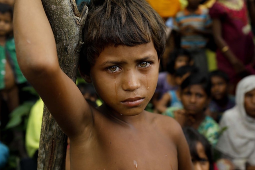 A Rohingya refugee girl in Bangladesh. Photo: AFP