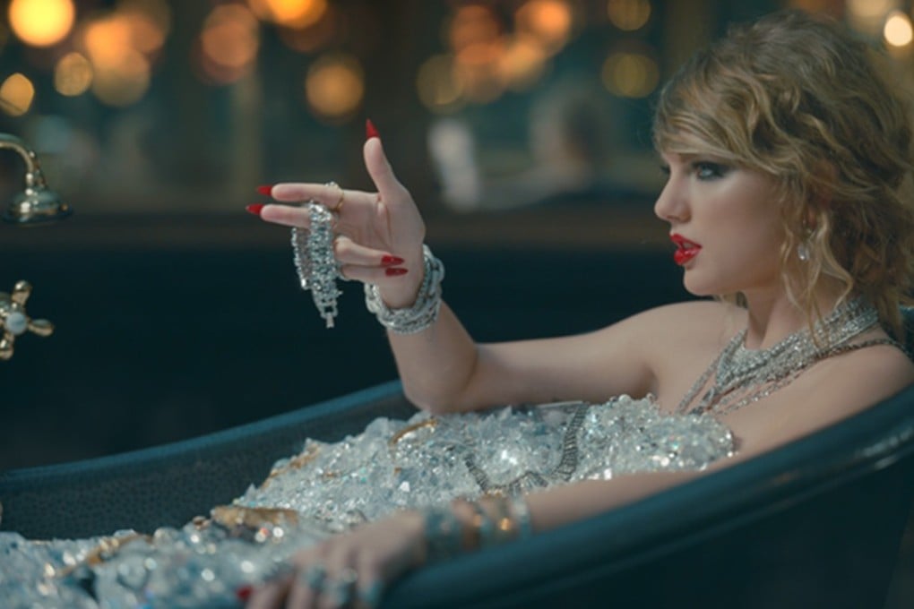 Taylor Swift in a scene from the music video for Look What You Made Me Do, uploaded to YouTube on August 27. The video has already been viewed more than 262 million times. Photo: YouTube