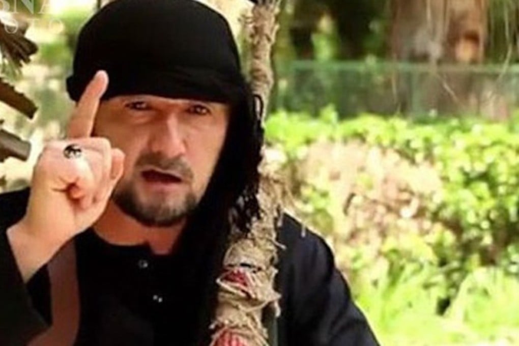 Gulmurod Khalimov, a US-trained commander of Tajikistan’s elite police force, defected to Islamic State in April 2015. File photo: YouTube