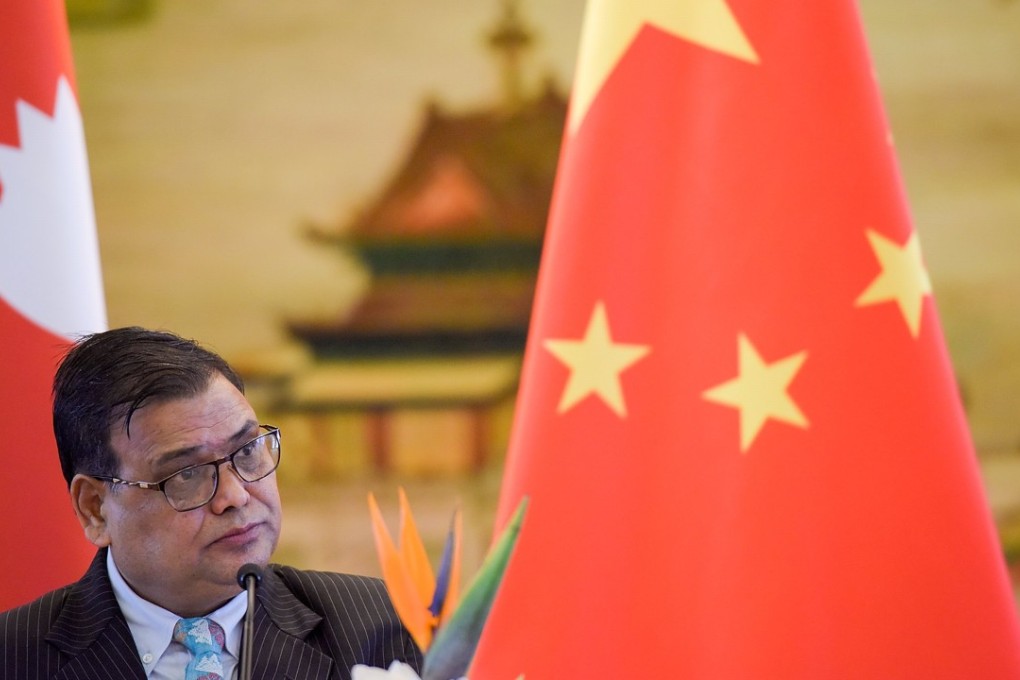 Nepal’s Deputy Prime Minister Krishna Bahadur Mahara, pictured on his visit to Beijing. Photo: EPA/ EFE