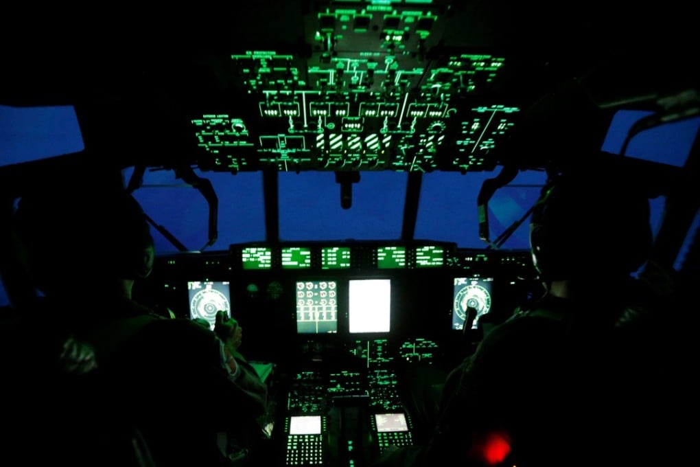As nightfall approaches, a WC-130J Super Hercules from the Air Force's 53rd Weather Reconnaissance Squadron known as the “Hurricane Hunters” flies through the eye of Hurricane Irma as it approaches the coast of Florida. Photo: Reuters
