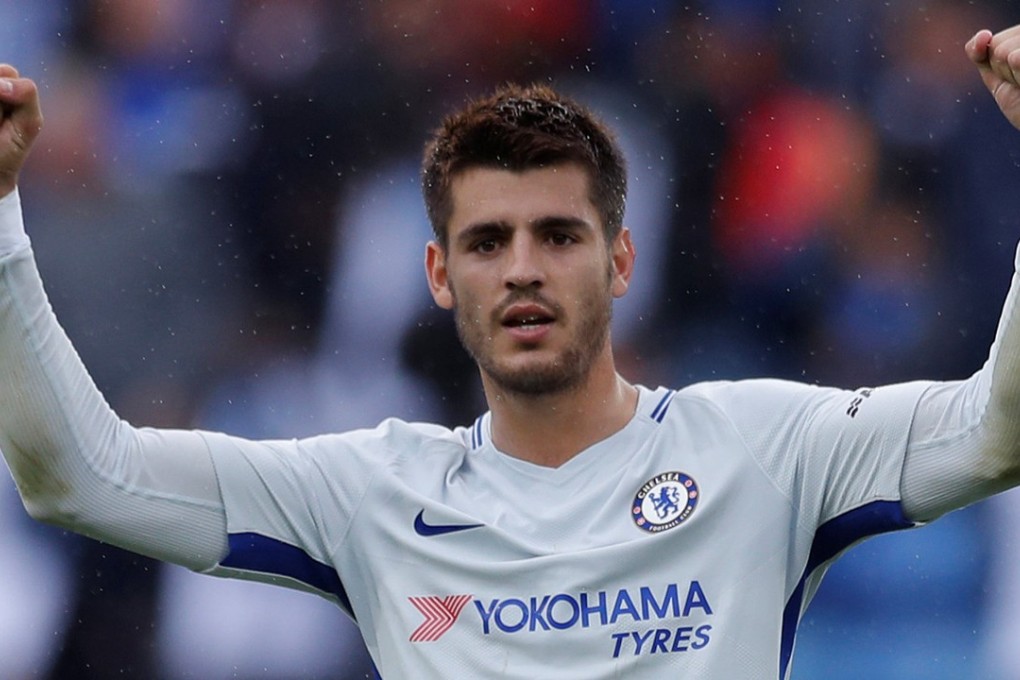 Alvaro Morata continued his excellent start in the Premier League with another goal against Leicester. Photo: Reuters