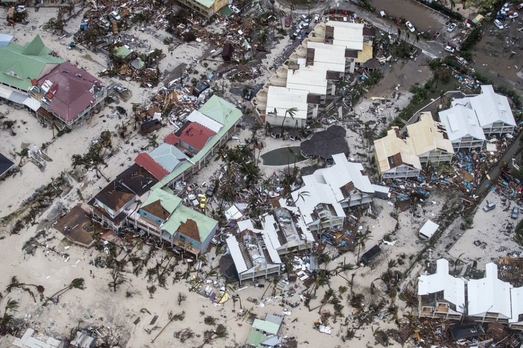 This photo provided by the Dutch Defense Ministry shows storm damage in the aftermath of Hurricane Irma, in St. Maarten. Photo: AP