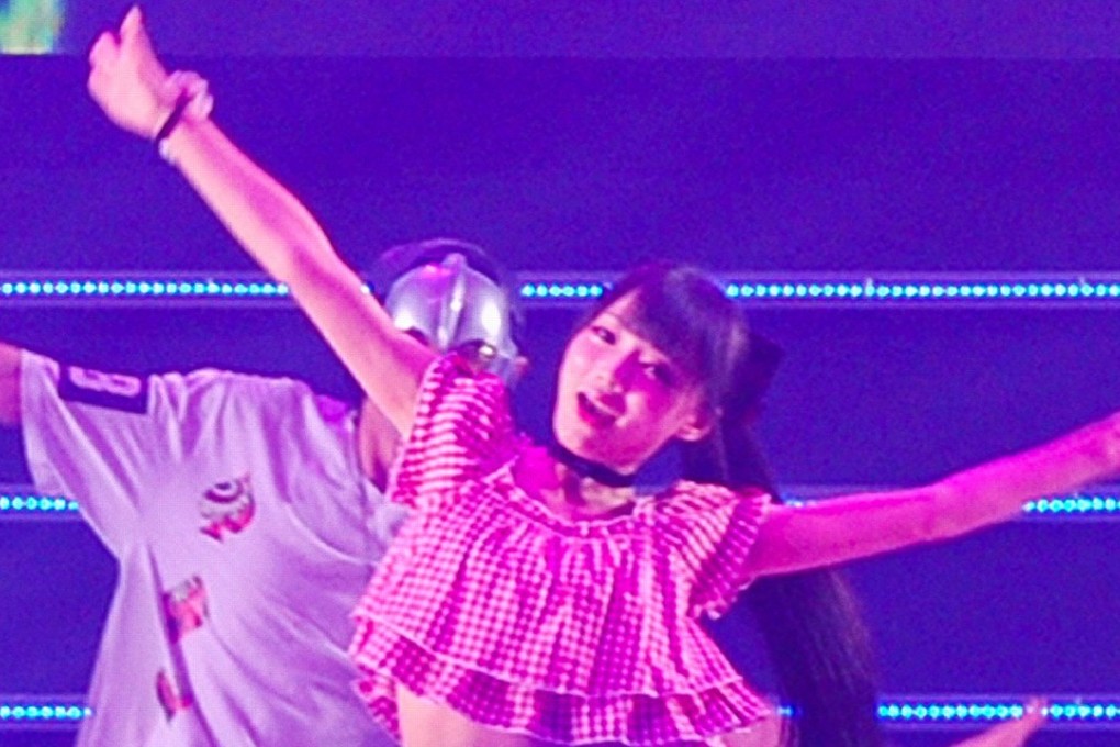 Online performer Yaorenmao dances at this year’s Bilibili convention in Shanghai. Photo: AFP