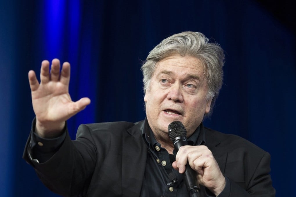 Steve Bannon used his first TV interview since leaving the White House to declare war on a range of his enemies, including the Republican congressional leadership. Photo: TNS