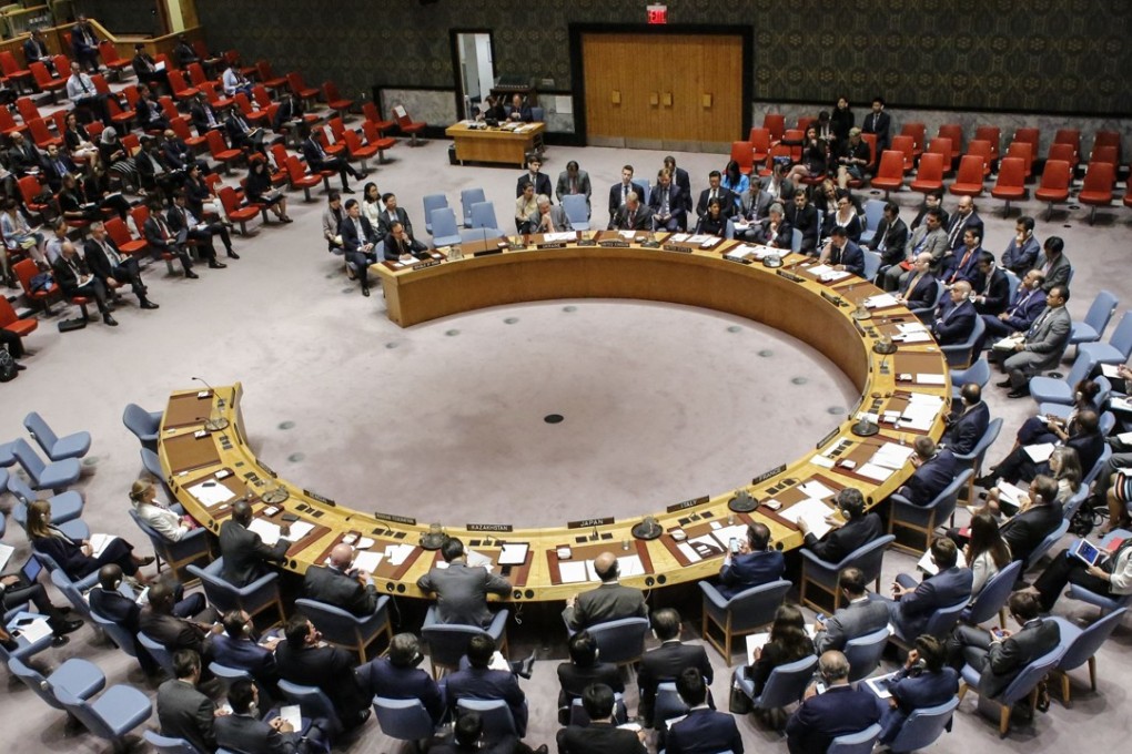 The UN Security Council during an emergency meeting over North Korea's latest nuclear test, on September 4. Photo: AFP