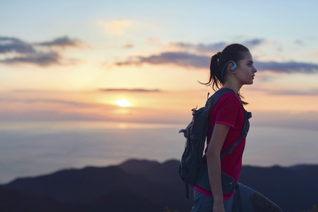 The Sony Walkman NW-WS625 can be used in ambient mode to help travellers take in their surrounds while listening to tunes. Photo: Sony