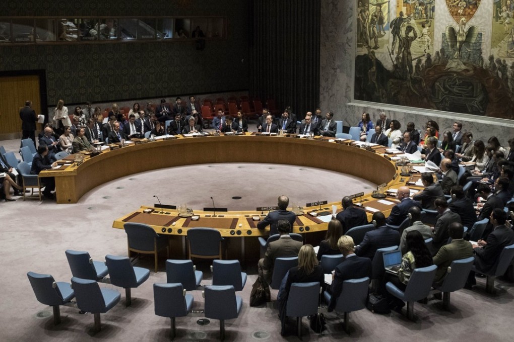 The UN Security Council meets to discuss the latest sanctions against North Korea on Monday. Photo: AFP