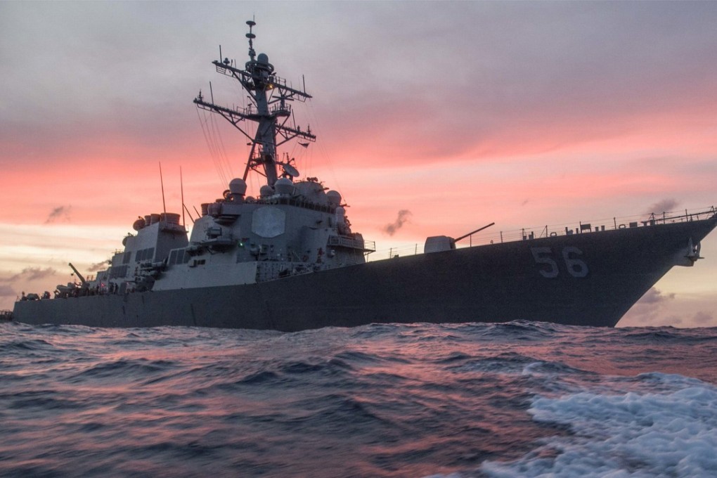 The USS John S. McCain pictured conducting a patrol in the South China Sea in January. The US has increased what it terms freedom of navigation operations in response to China building military outposts on islands in the disputed waters. Photo: AP