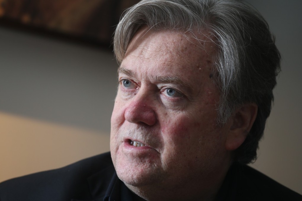 Former White House strategist Steve Bannon says trade conflict between the US and China can be avoided. Photo: K Y Cheng