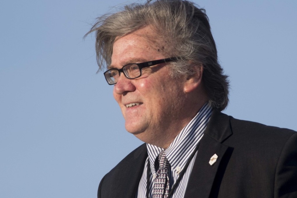 Steve Bannon took a diplomatic and conciliatory tone during his visit to Hong Kong, praising Chinese President Xi Jinping and denying he was ever “anti-China”. Photo: AFP