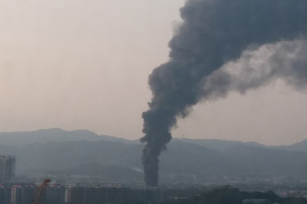 The blaze was upgraded to a third-alarm fire. Photo: Facebook