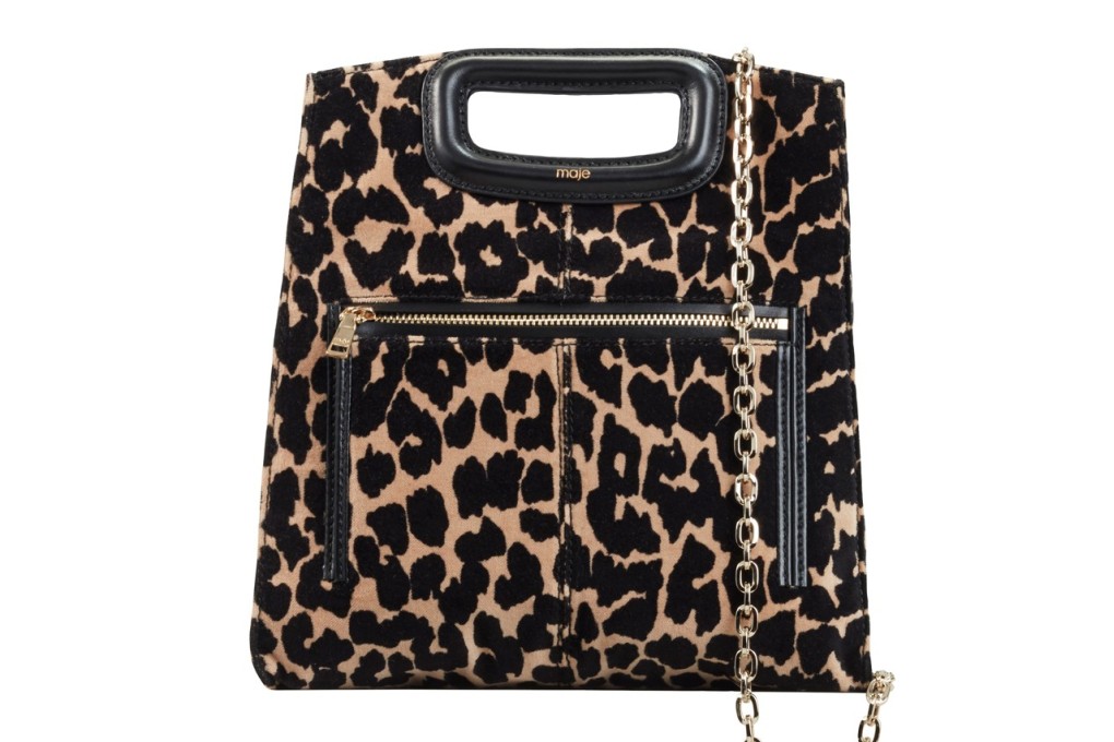 Check out the leopard-print bag by Maje and the Ports 1961 outfit