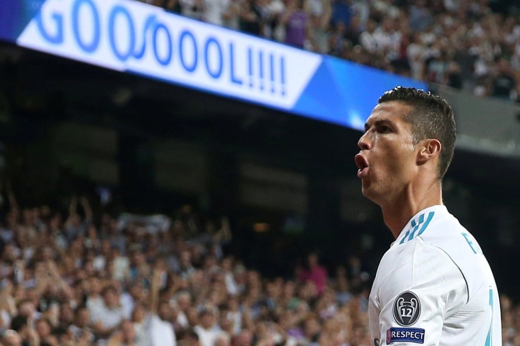 Cristiano Ronaldo celebrates opening the scoring. Photo: Reuters