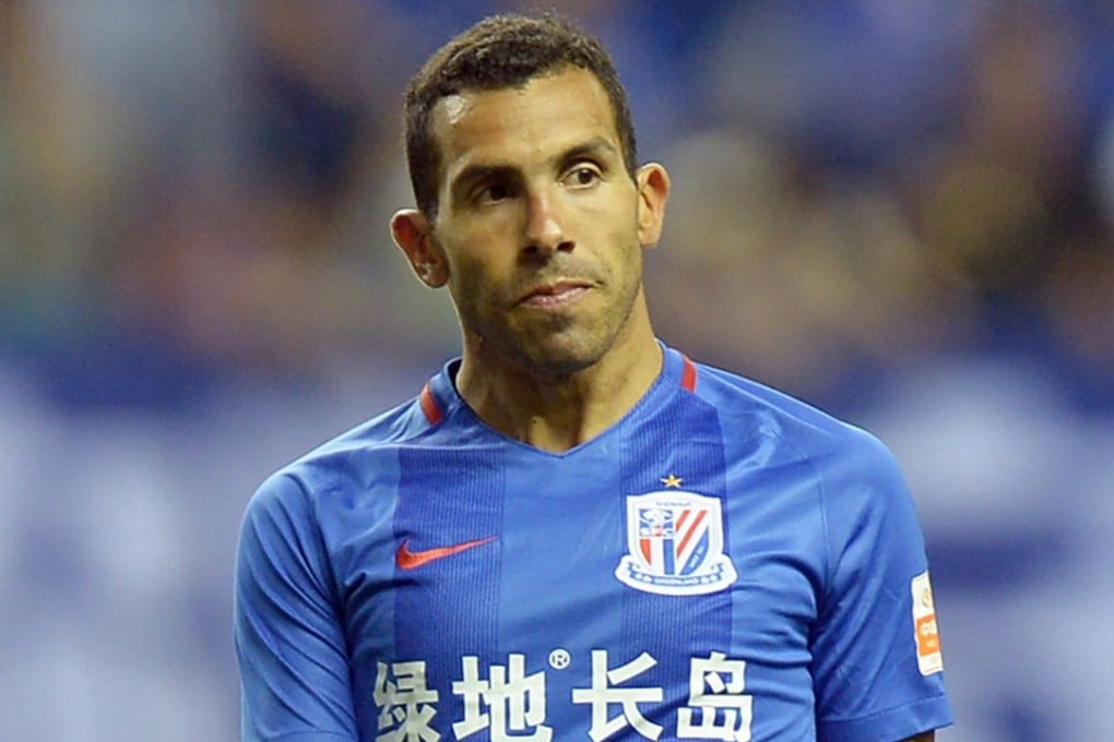 Carlos Tevez is out of form and fitness at Shanghai Shenhua. Photo: AFP