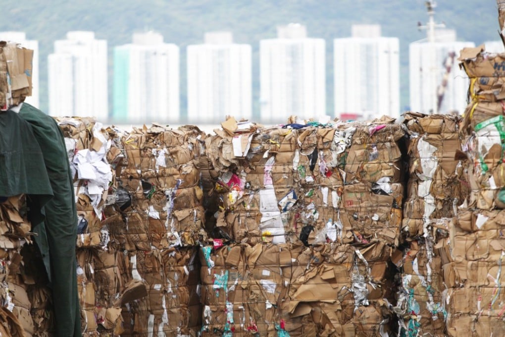Waste paper could build up in Hong Kong, if it can not be shipped to the mainland. Photo: Sam Tsang