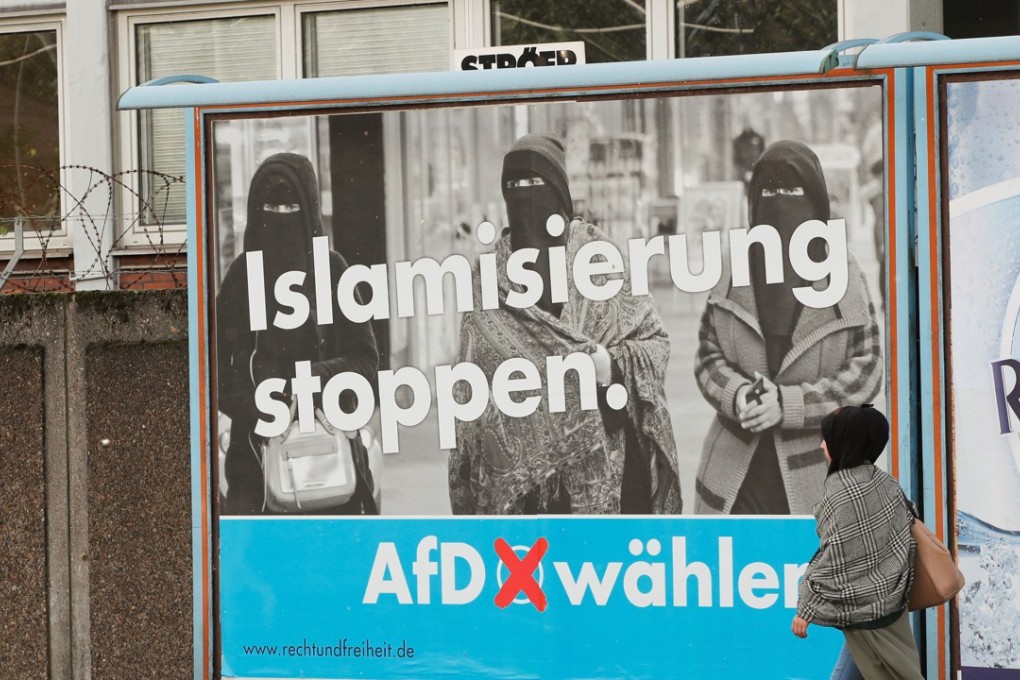 An AfD billboard urges ‘Stop Islamisation’. Photo: Reuters