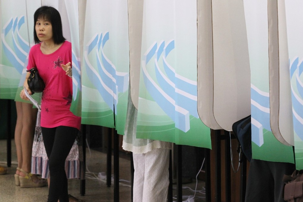 More than 300,000 voters go to the polls in Macau on Sunday. Photo: K. Y. Cheng